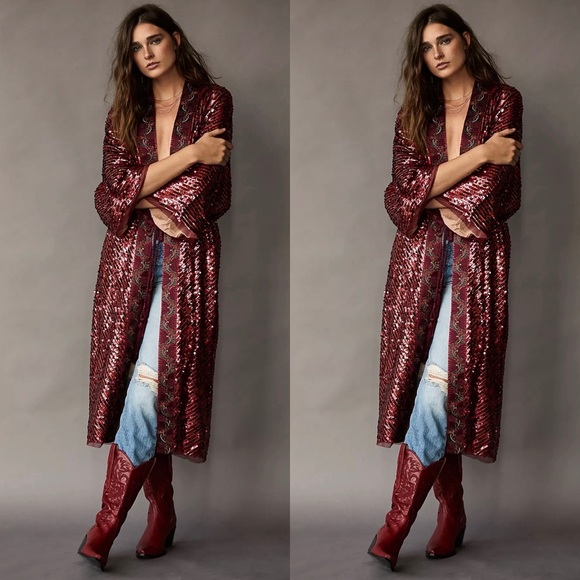 New Free People Light Is Coming Duster Size XS - Picture 1 of 7